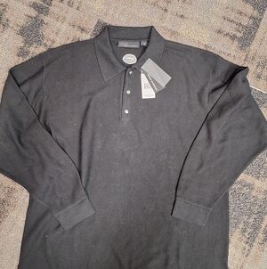 Greg Norman Collection Black Long Sleeve Sweater